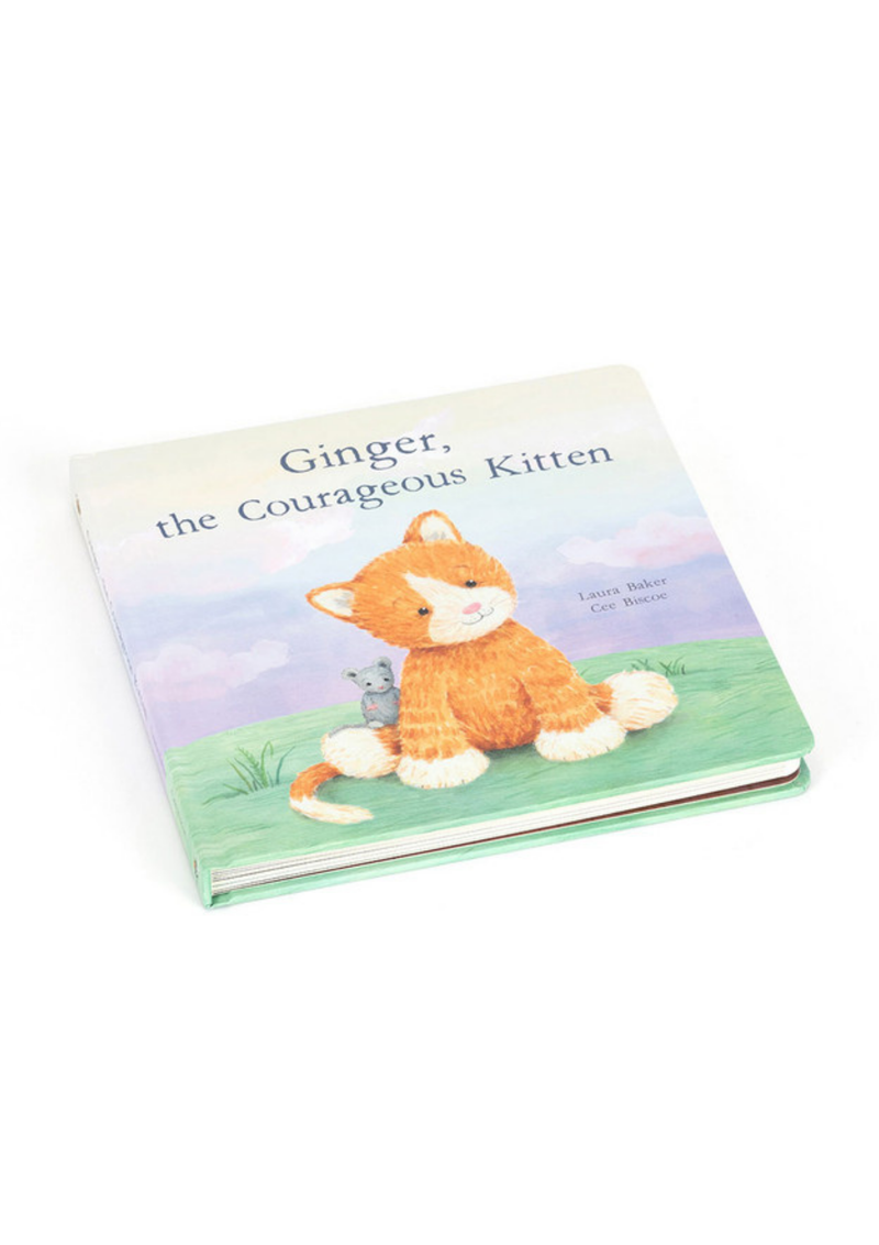 An image of the Jellycat Jellycat Ginger, the Courageous Kitten Book