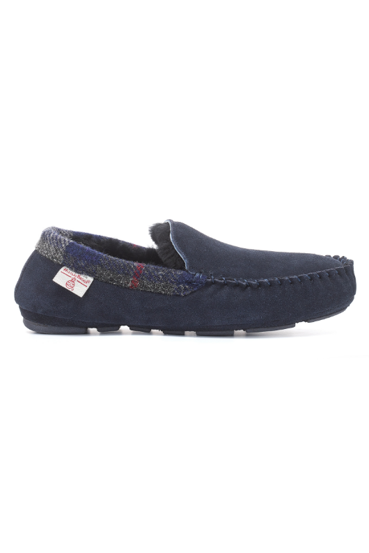 An image of the Bedroom Athletics Hanks Harris Tweed Suede Moccasins