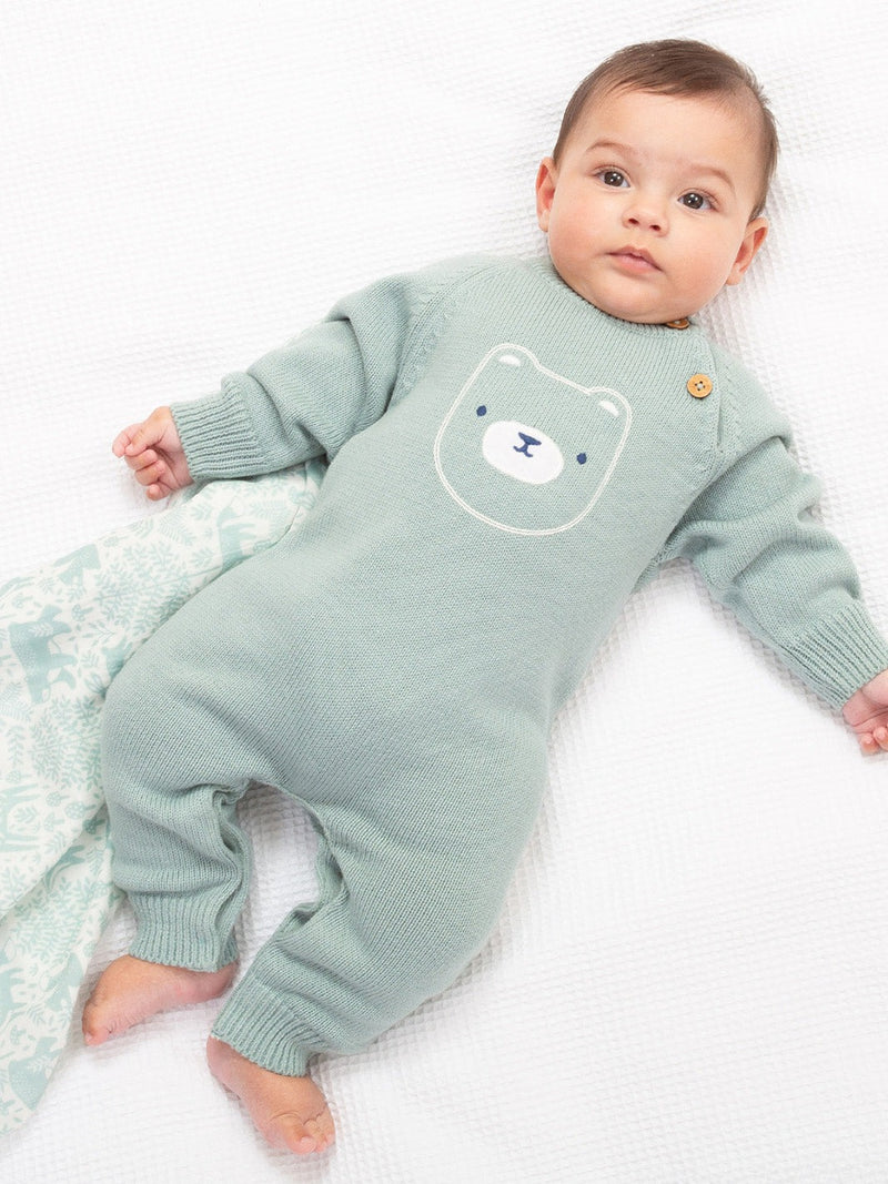 An image of the Kite Baby Bear Knit Romper