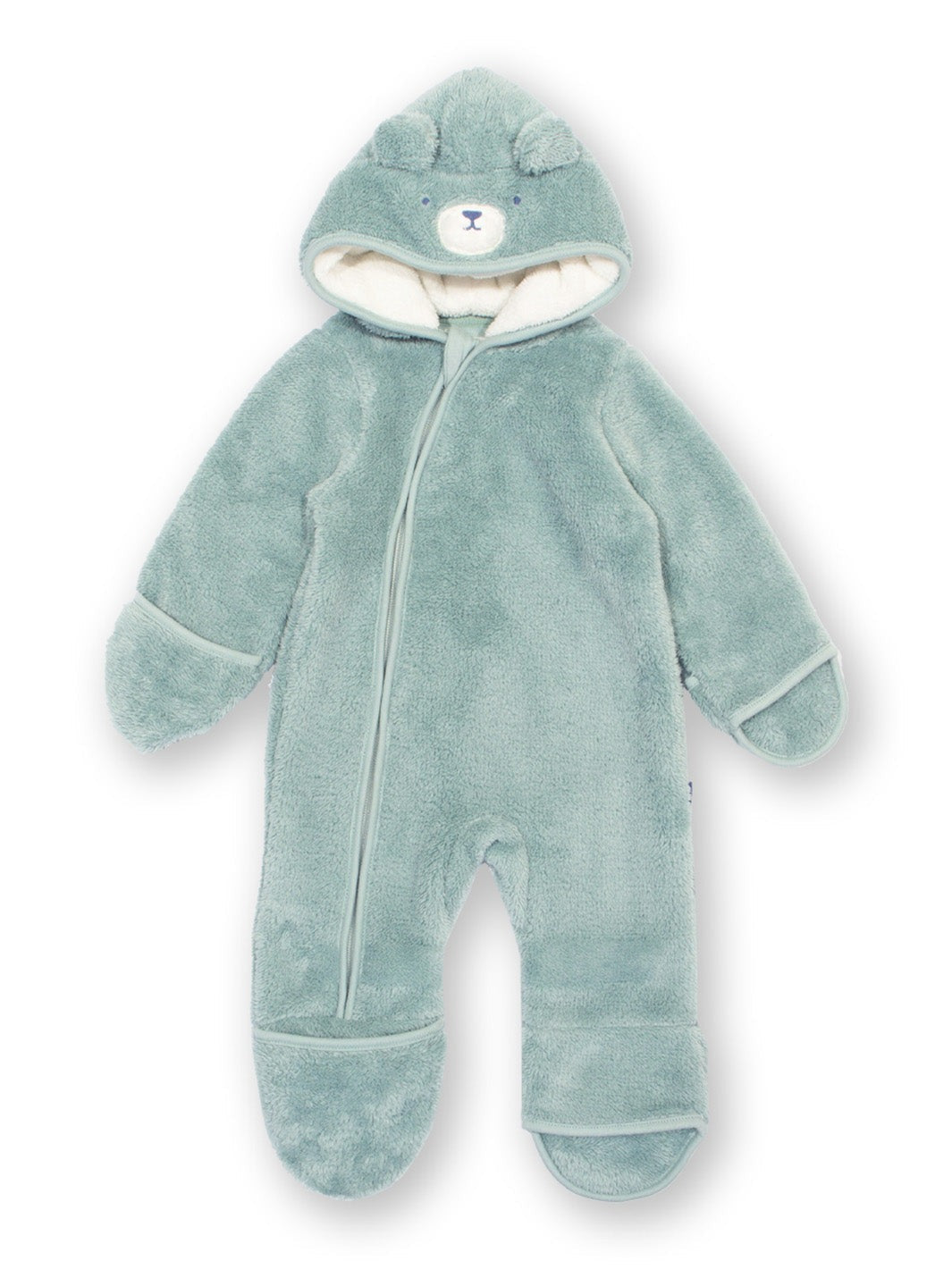 An image of the Kite Baby Bear Fleece Pramsuit