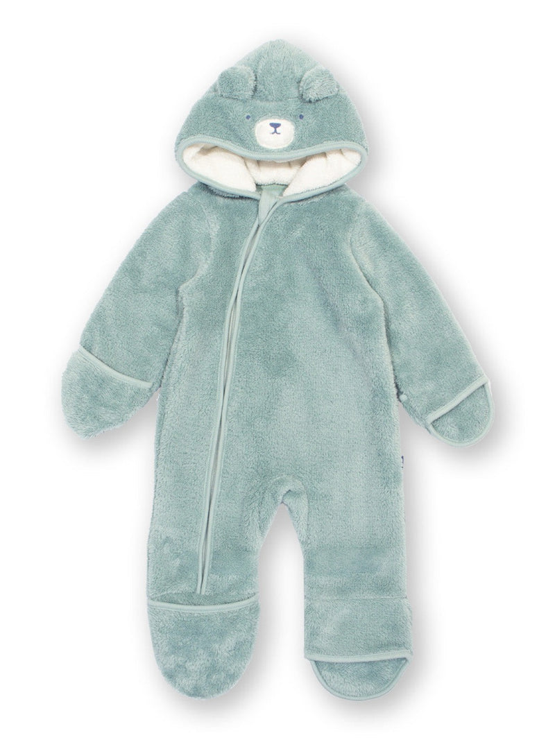 An image of the Kite Baby Bear Fleece Pramsuit