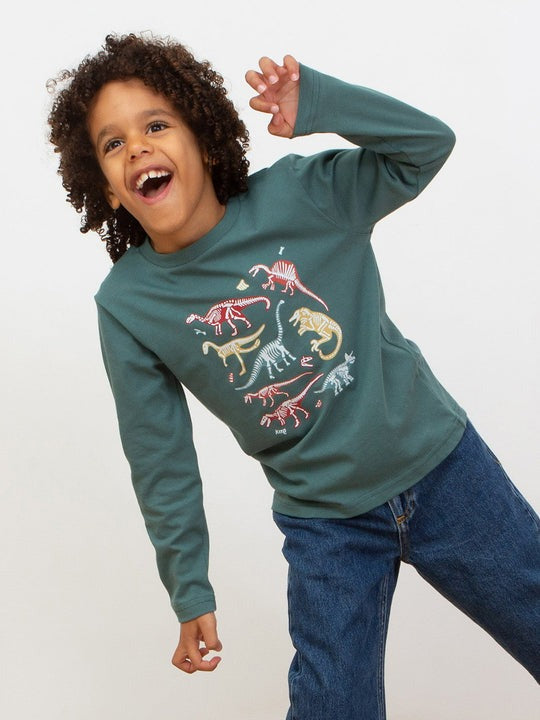 An image of the Kite Clothing Dino Bones T-Shirt