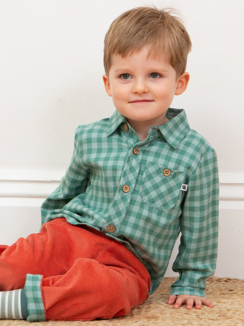 An image of the Kite Check Shirt Thyme