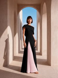 Pleated Mother of the Bride Dress