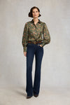 An image of the Holland Cooper Isla Satin Shirt
