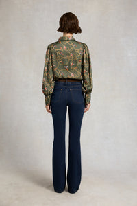 An image of the Holland Cooper Isla Satin Shirt