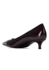 An image of the Xti Leather Mid Heel Court Shoes