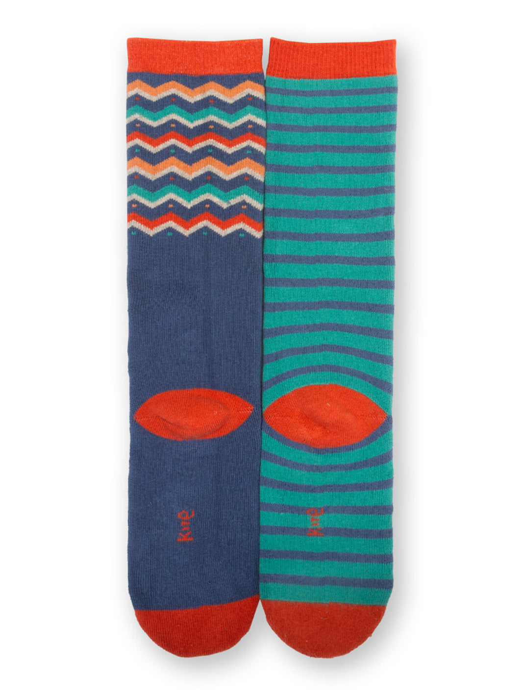 An image of the Kite Cosy Socks Zigzag