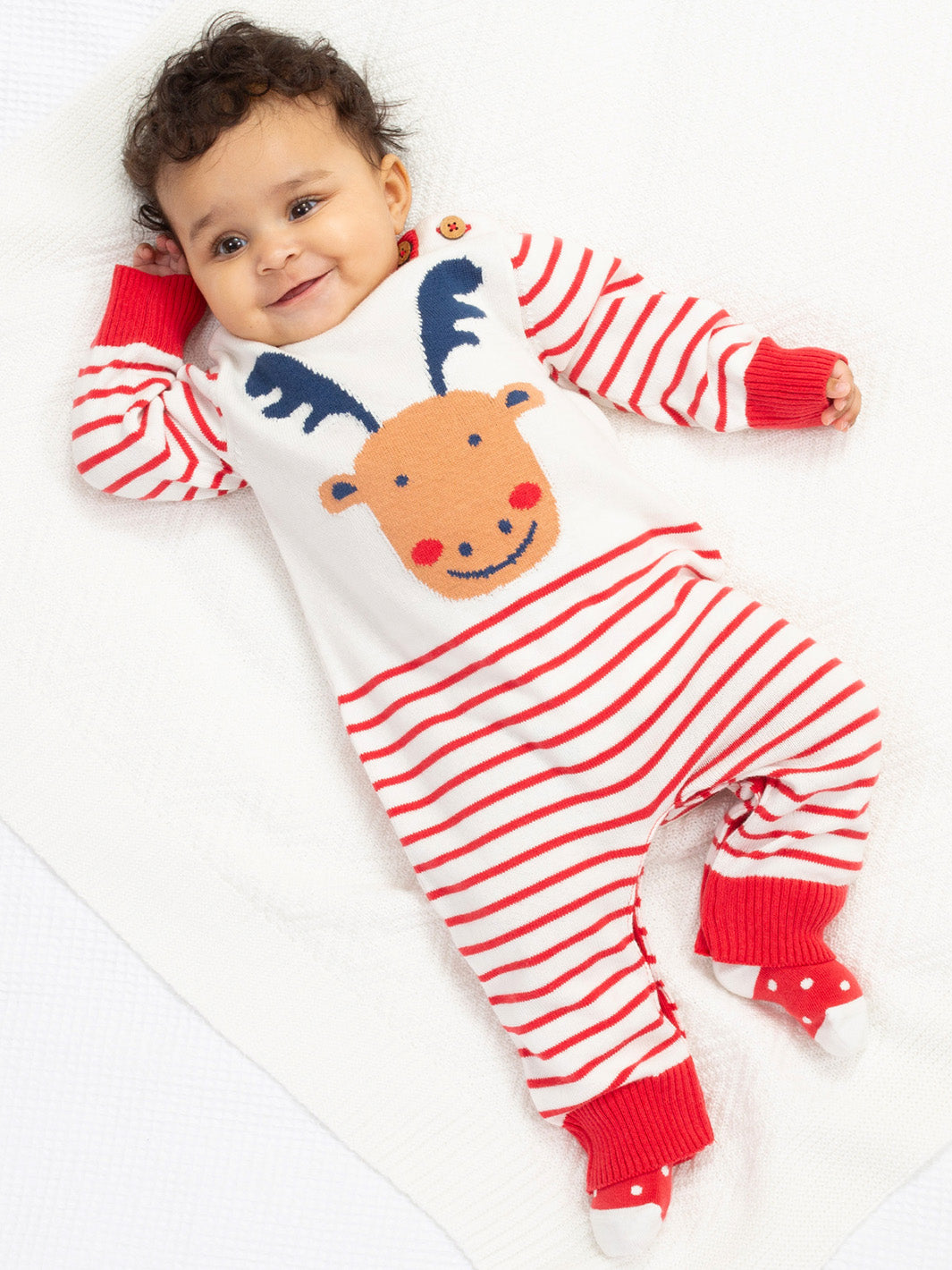 An image of the Kite Mr Moose Knit Romper