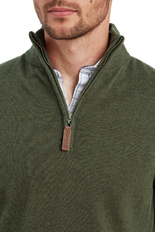 An image of the Schoffel Lewis Lambswool 1/4 Zip Jumper