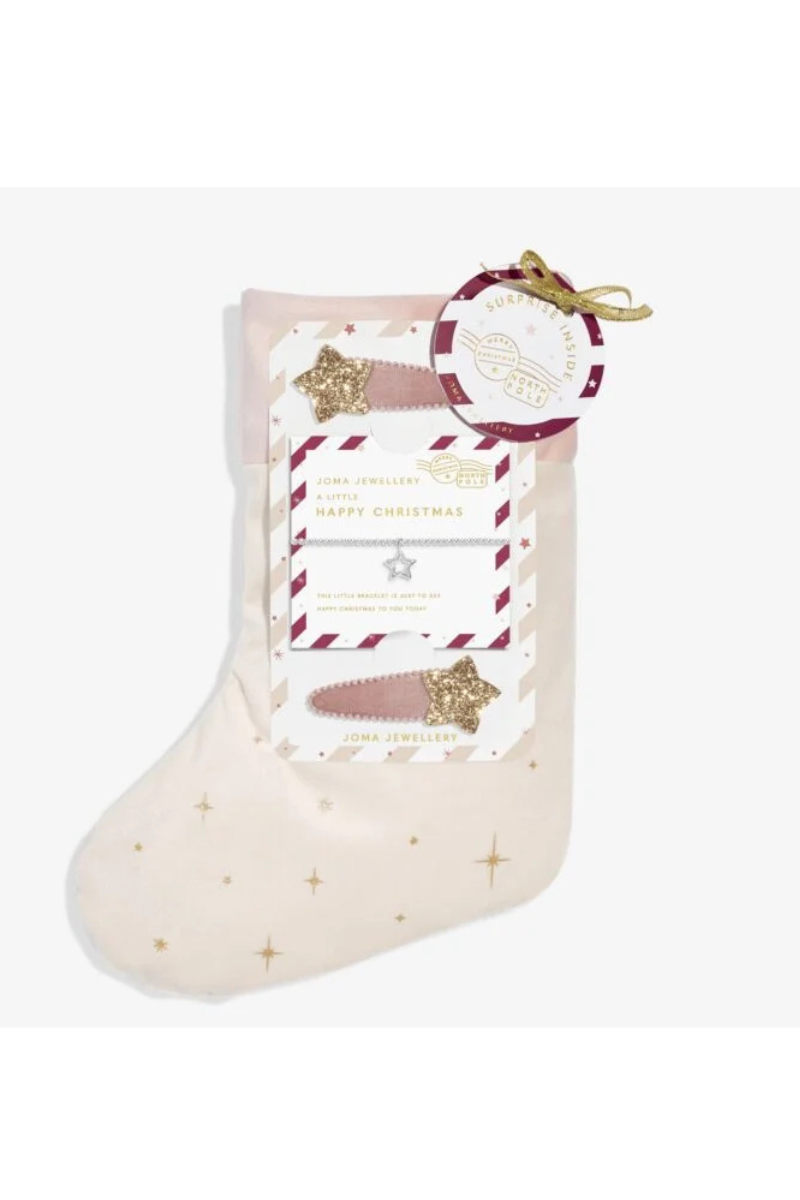 An image of the Joma Jewellery Happy Christmas Kids' Stocking Gift Set