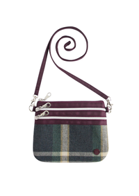 An image of the Earthsquared Tweed 3 Zip Pouch Bag