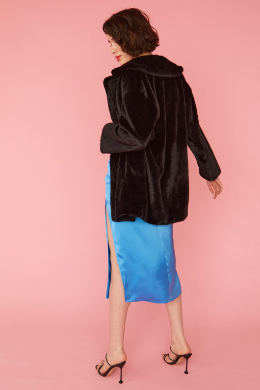 An image of the Jayley Faux Fur Duchess Coat