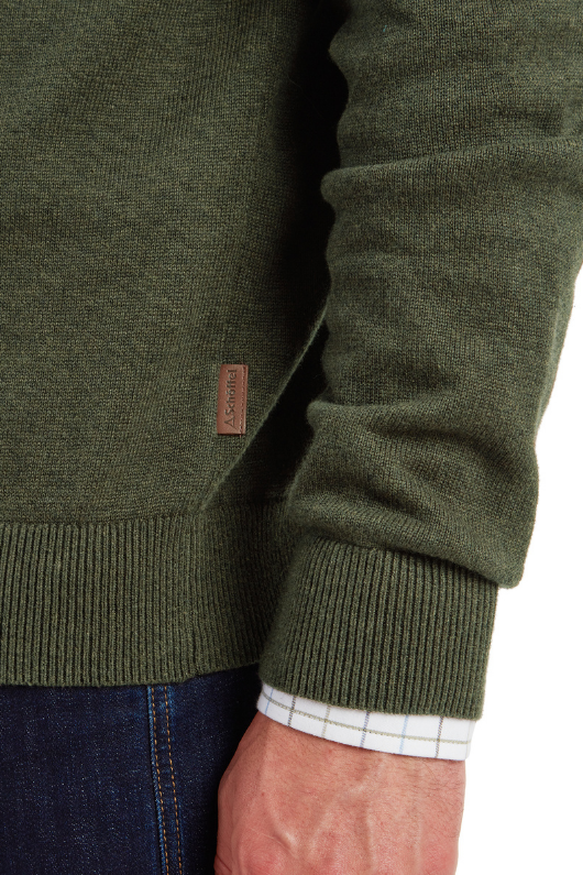 An image of the Schoffel Lewis Lambswool 1/4 Zip Jumper