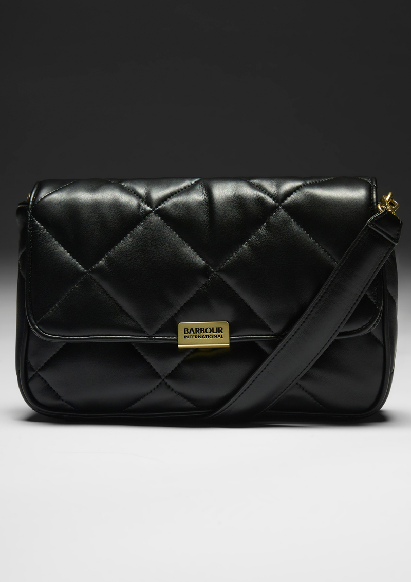 An image of the Barbour International Soft Quilt Shoulder Bag