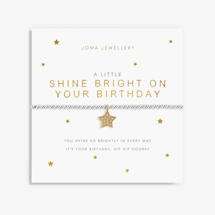 An image of the Joma Jewellery A Little Shine Bright On Your Birthday Bracelet