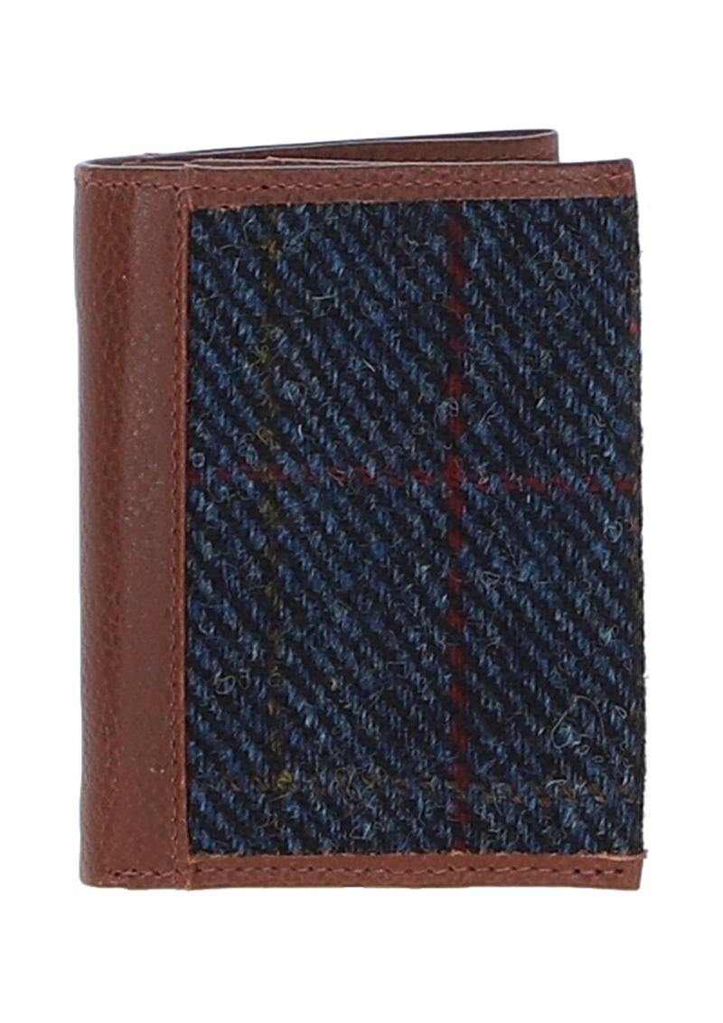 An image of the Ashwood Leather Ashwood Leather x Harris Tweed Three Compartment Wallet
