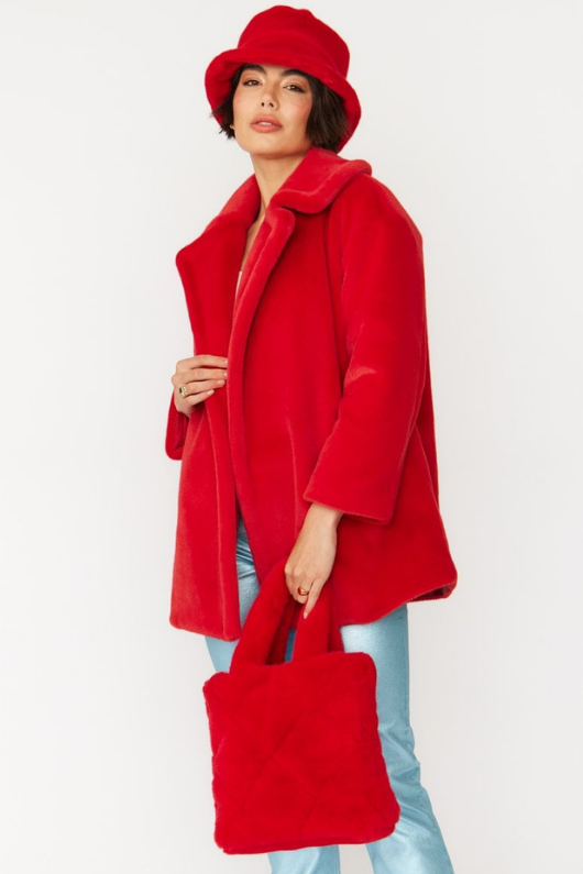 An image of the Jayley Faux Fur Duchess Coat