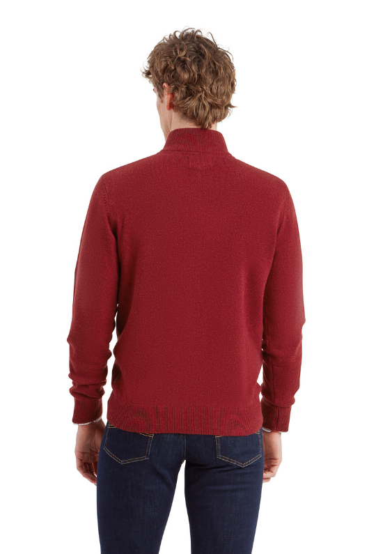 An image of the Schoffel Lewis Lambswool 1/4 Zip Jumper