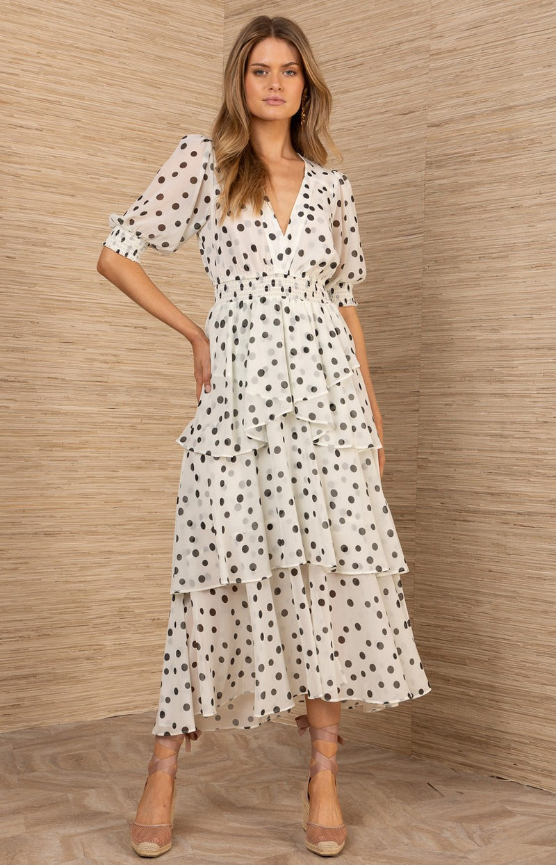 An image of the Hale Bob Kiera Chiffon Dress