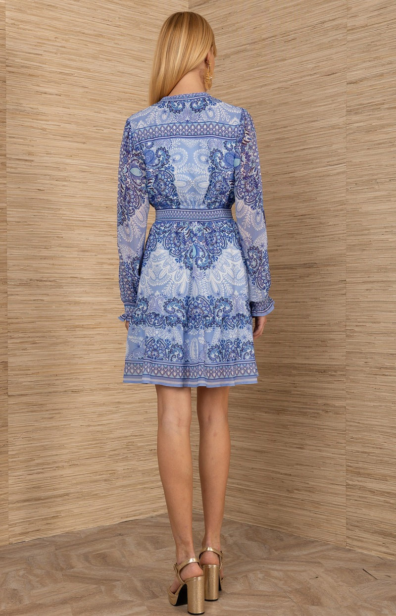 An image of the Hale Bob Eleanora Chiffon Dress