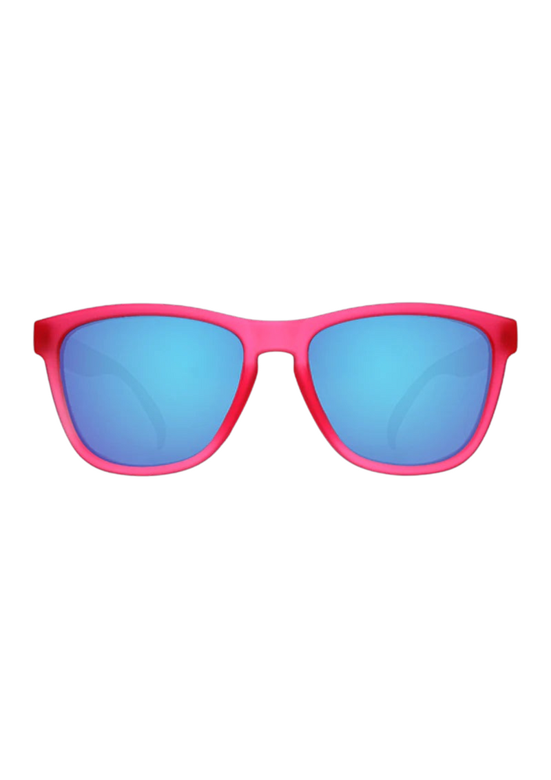 An image of the goodr Sunglasses Flamingos on a Booze Cruise Sunglasses