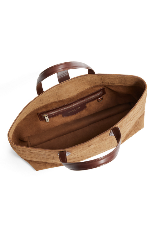 An image of the Fairfax & Favor Fairfax & Favor Langham Suede Tote Bag