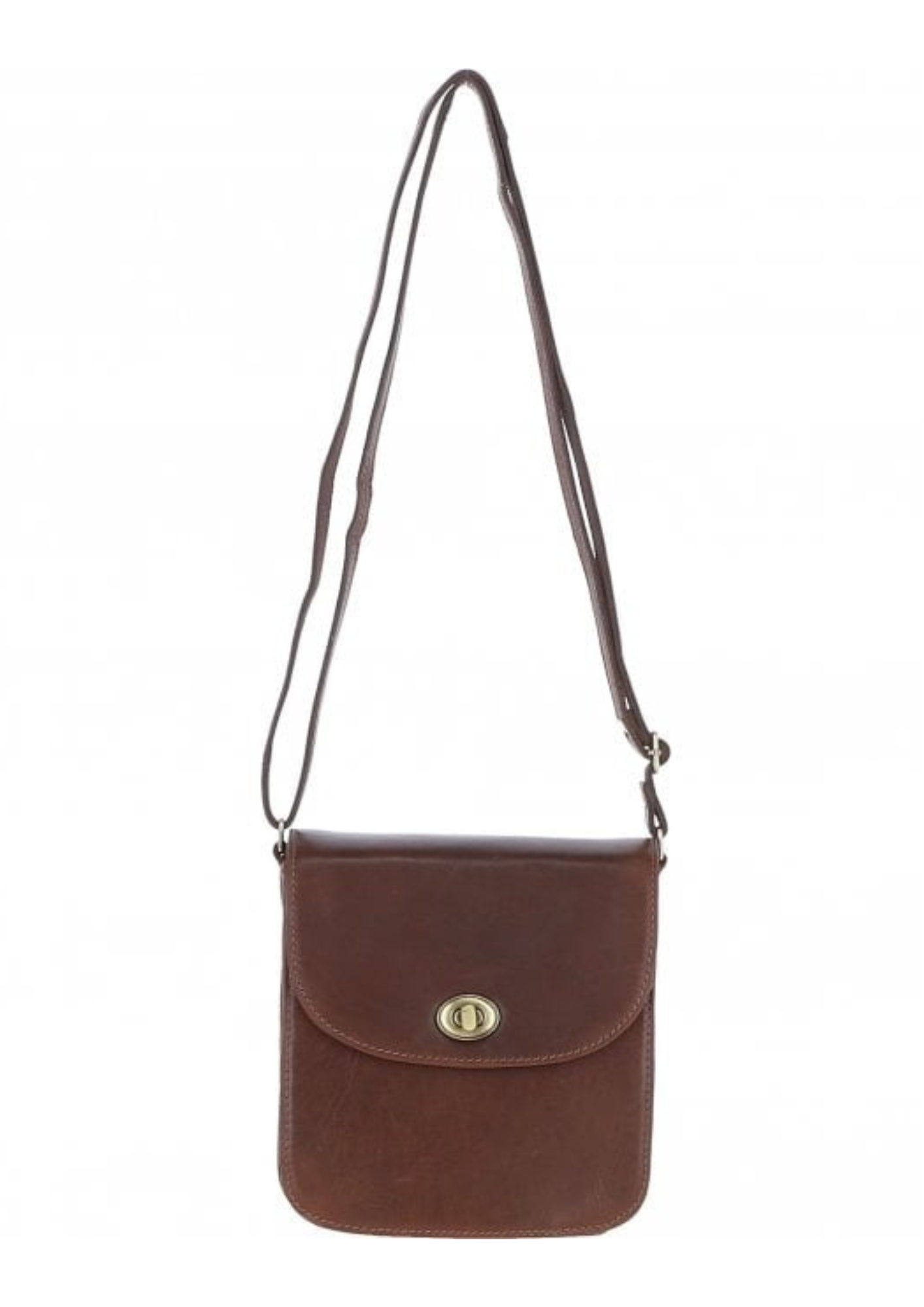 An image of the Ashwood Leather Leather Medium Lock Crossbody Bag