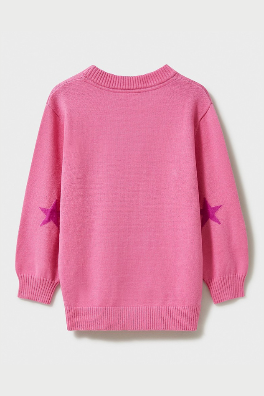 An image of the Crew Clothing Seahorse Jumper in the colour Pink.