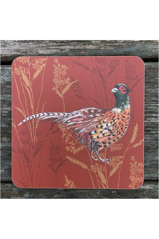 An image of the Vanessa Bathgate Pheasant Coaster