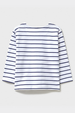 An image of the Crew Clothing Breton Heart Print Top in the colour Multi.