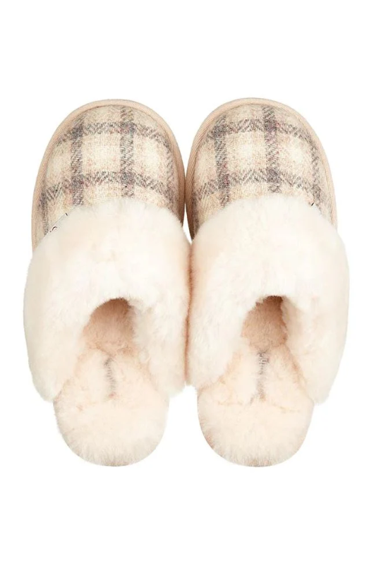 An image of the Bedroom Athletics Kate Harris Tweed Mule Slippers