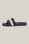 An image of the Tommy Hilfiger Global Stripe Topstitch Pool Slides