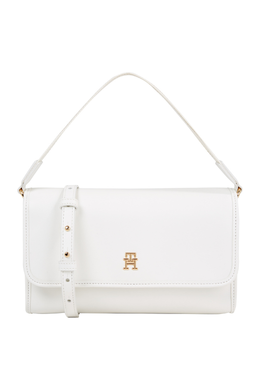 An image of the Tommy Hilfiger Hilfiger Monotype Flap Small Shoulder Bag