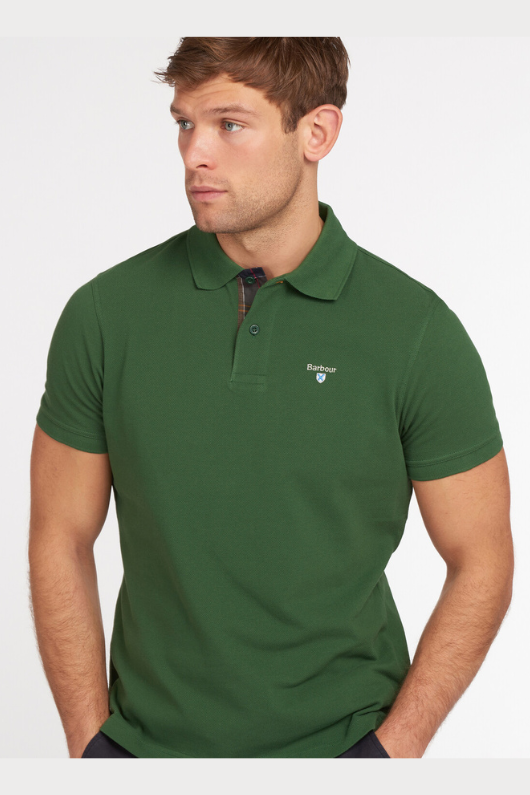 An image of the Barbour Tartan Pique Polo