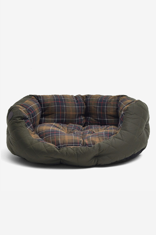 An image of the Barbour Quilted Dog Bed 30 Inches