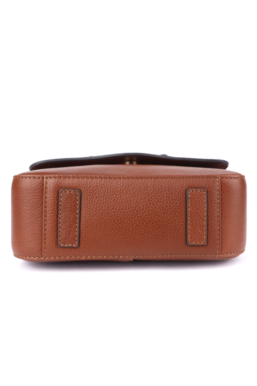 An image of Ashwood Leather 'Leather Crossbody Bag' in colour tan