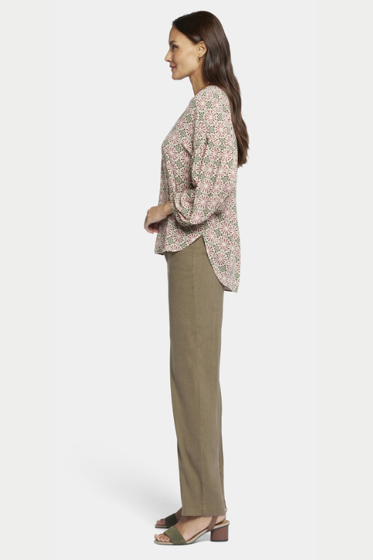 An image of the NYDJ Paulina Peasant Blouse