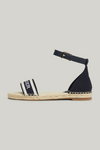 An image of the Tommy Hilfiger Hilfiger Monotype Webbing Strap Espadrille Sandals