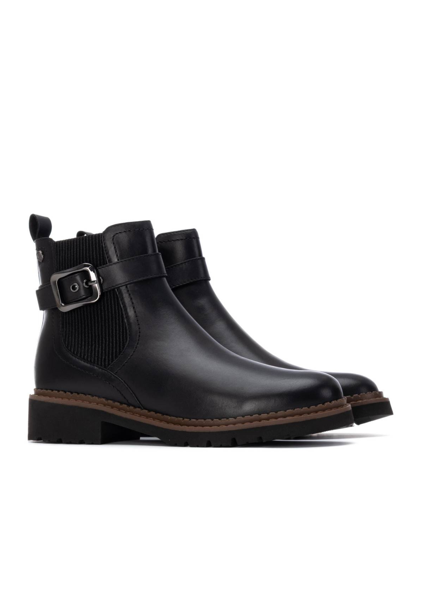 An image of the Carmela Leather Mid Heel Ankle Boot