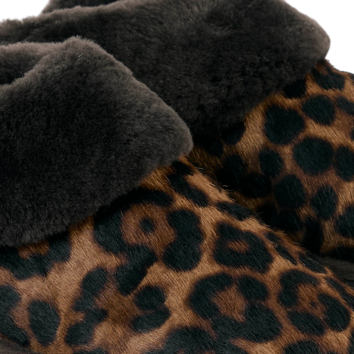 Fairfax & Favor Glencoe Mule Slipper Leopard Haircalf