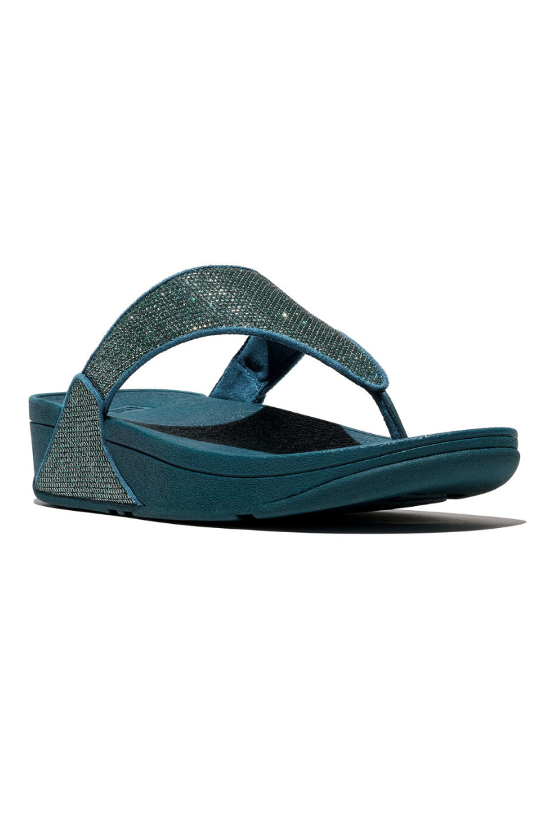 An image of the Fitflop Lulu Shimmerglitz Toe-Post Sandals
