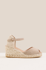 An image of the Gaimo Ronny Wedge Mid-Heels in the colour Taupe.