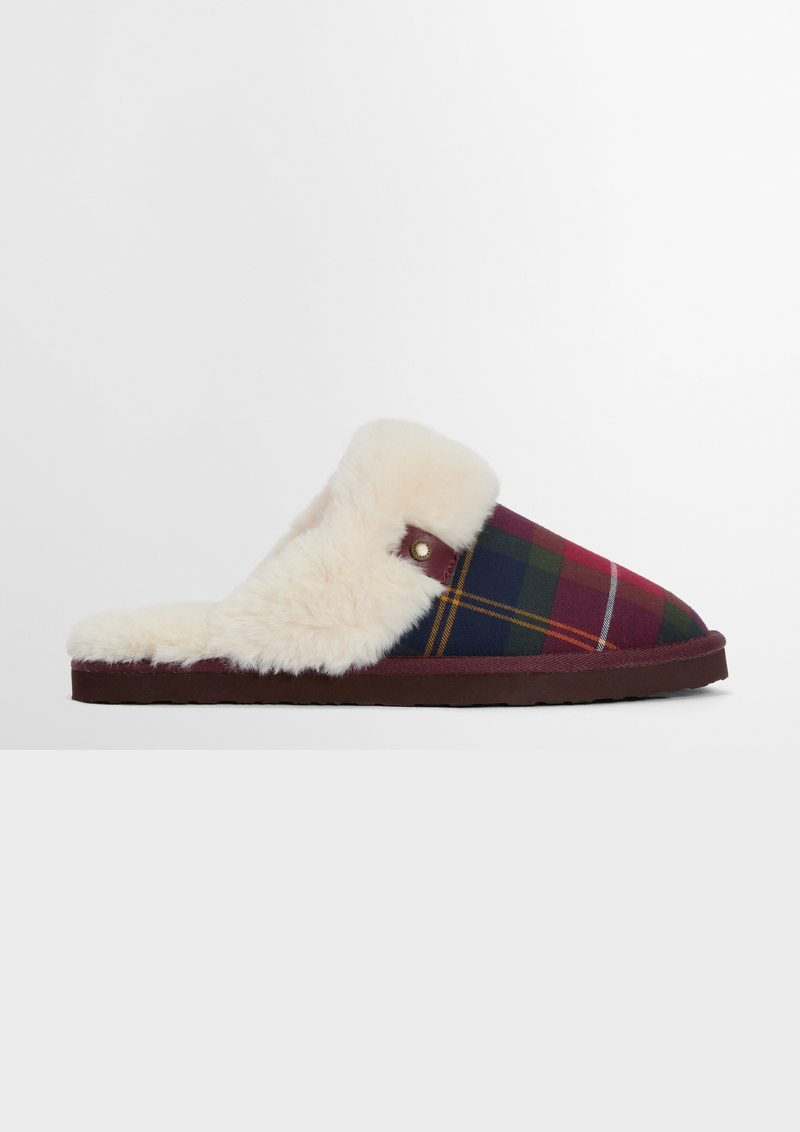An image of the Barbour Claudia Tartan Mule Slipper