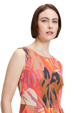 An image of the Betty Barclay Leaf Pattern Dress