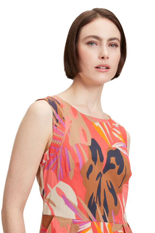 An image of the Betty Barclay Leaf Pattern Dress
