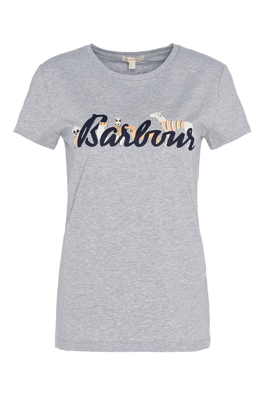 An image of the Barbour Southport T-Shirt in the colour Light Grey Marl.