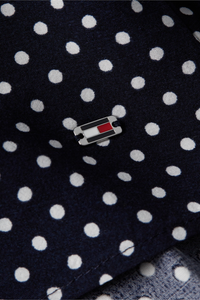 An image of the Tommy Hilfiger Polka Dot V Blouse