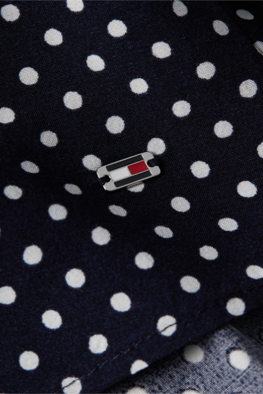 An image of the Tommy Hilfiger Polka Dot V Blouse