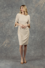 An image of the Fee G Beaded Sleeve Dress